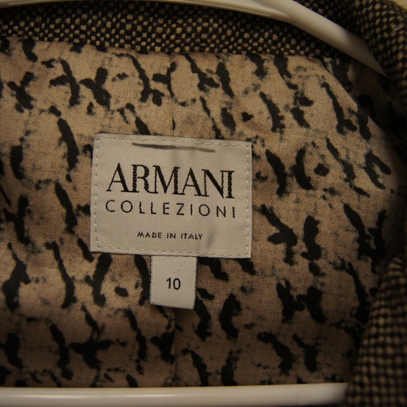 SOLD Armani Collezioni Salt&pepper tweed wool blazer - Picture 3 of 6